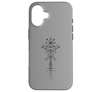 Bussola delle rune spirituali Mitologia vichinga dei guerrieri nordici Custodia per iPhone 16