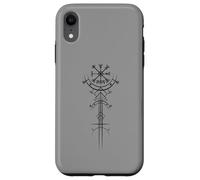 Bussola delle rune spirituali Mitologia vichinga dei guerrieri nordici Custodia per iPhone XR