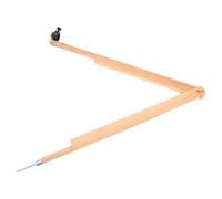 Bussola Didattica per Lavagna, Legno Beige, per Figure Geometriche | Uso Scolastico per Matematica e Studenti, Facile Regolazione, Compatibile Lavagna, per Figure Geometriche