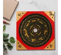Bussola Feng Shui Luo Pan Bagua Square Luopan per escursionismo, campeggio,