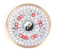 Bussola gossip del Sud-Est asiatico, Bussola tascabile in rame massiccio da 4,5 cm for geomanzia domestica, orientamento astronomico