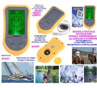 BUSSOLA IMPERMEABILE PORTATILE DIGITALE ALTIMETRO BAROMETRO TERMOMETRO TREKKING