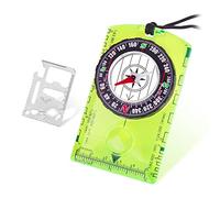 Bussola luminosa con strumento di sopravvivenza all'aperto, bussola impermeabile da escursionismo per bambini per la lettura delle mappe Navigazione perfetta per escursioni in campeggio