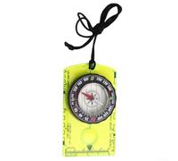 Bussola orienteering per esterni, multifunzione, per escursionismo, campeggio, con lente d'ingrandimento, strumento da esterno (verde)
