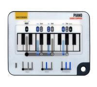 Bussola per accordi di pianoforte, strumento di apprendimento musicale per il rientro a scuola, per imparare gli accordi di tastiera, strumento definitivo per accordi per principianti, strumento di