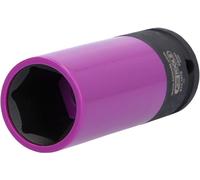 Bussola per cerchioni in alluminio da 1/2", robusta, lunga, 23 mm