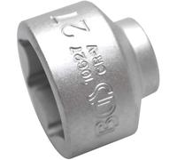 Bussola per chiave Six Pans 10 mm (3/8) - 27 mm L - Acciaio Resistente - Precisione e Durabilità, Zone Difficiles - D-Work