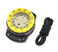 Bussola per immersione, bussola per immersione Surf Luminoso subacqueo 50 m Polso Visione notturna Navigazione impermeabile con Bungee Giallo