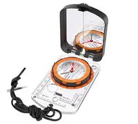 Bussola professionale per esterni, bussola militare per bambini, con specchio visivo, scala 1:24000 e 1:50000 per campeggio, escursioni, navigazione, bussola con design fluorescente