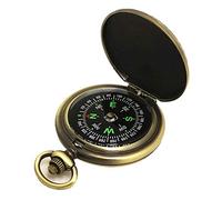 Bussola retrò portatile Flip-Openeg Vintage Bussola luminosa per viaggi all'aperto campeggio equitazione escursionismo