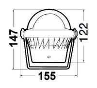 Bussola Riviera 3" BZ2/AV - 1 PZ - 25.008.00 - 2500800