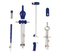 Bussola Set di Geometrie Pacchetto Scatola per Studenti Disegno in Lega di Zinco Set Blu Articoli in Metallo Verniciatura in Acciaio Bussole Metalliche