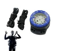 Bussola subacquea resistente all'acqua con corda, bussola luminosa con finestra laterale, accessori per immersioni per una facile navigazione