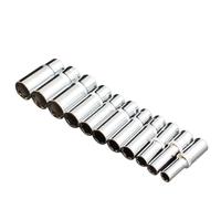 Bussola Torx femmina, 1 pz antiruggine, attacco esagonale da 3/8", set di chiavi a bussola profonde CR-V da 63 mm, testa della chiave a bussola lunga da 6-24 mm, strumenti for la rimozione dei dadi di