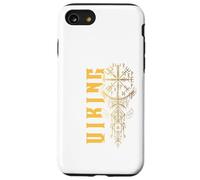 Bussola vichinga retrò con simboli nordico paganesimo norreno Custodia per iPhone SE (2020) / 7/8