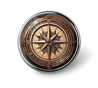 Bussola Wind Road Map Button Badge Classic Cute Spille Moda Rotondo Distintivo Squisita Spilla in Metallo Spille Personalizzate Bottoni per Abbigliamento Zaino Cappello Giacche Decorazione