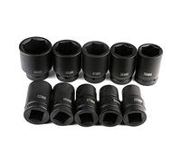 Bussole a impatto 10 pz Kit in acciaio cromo vanadio con chiave a impulsi per dimensioni 22-50 mm
