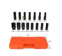 BUSSOLE BOCCOLE da 10 a 32 PER PISTOLA AVVITATORE PNEUMATICO KIT 15 PZ DA 1/2