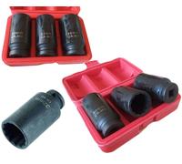 BUSSOLE BOCCOLE PER PISTOLA AVVITATORE PNEUMATICO SET 3 PZ 1/2" DA 30 A 36MM