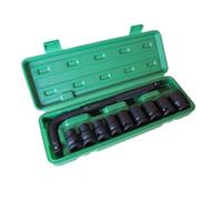 BUSSOLE BOCCOLE PER PISTOLA AVVITATORE PNEUMATICO SET 9 PZ 1/2'' DA 10 A 24MM