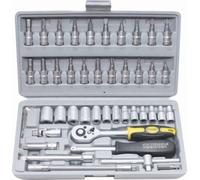 BUSSOLE E BITS IN SERIE PEZZI 46 ATTACCO POLLICI 1/4 IN VALIGETTA ABS