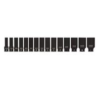 Bussole lunghe a impatto Yato da 1/2" (15 pezzi) 10-32 mm YT-1055