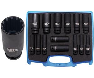 Bussole Multimpronta Impatto per Avvitatore Aria 14 pz ATT 1/2" 10-32 mm BGS5209