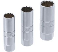 BUSSOLE PER CANDELE POLIGONALI SET 3 PZ ATTACCO 3/8” 14 - 16 - 18 mm BGS