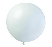 Busta 10 maxi palloncini in lattice naturale Premium Quality G40 (Ø 100cm / 40"), bianco