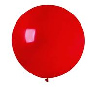 Busta 10 maxi palloncini in lattice naturale Premium Quality G40 (Ø 100cm / 40"), rosso