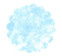 Busta 100 decorazioni tnt effetto tessuto Flower Poly Lab (Ø24cm), azzurro