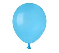 Busta 100 palloncini in lattice naturale Premium Quality A50 (Ø 13cm / 5"), azzurro