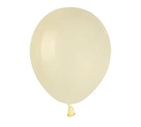 Busta 100 palloncini in lattice naturale Premium Quality A50 (Ø 13cm / 5"), bianco avorio