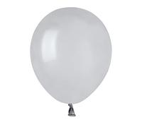 Busta 100 palloncini in lattice naturale Premium Quality A50 (Ø 13cm / 5"), grigio
