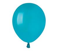 Busta 100 palloncini in lattice naturale Premium Quality A50 (Ø 13cm / 5"), verde turchese