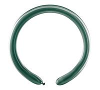 Busta 100 palloncini modellabili in lattice naturale Premium Quality D4 (Ø 5cm / 2"), verde metallizzato