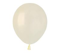 Busta 100 palloncini perlati in lattice naturale Premium Quality A50 (Ø 13cm / 5"), bianco avorio perlato