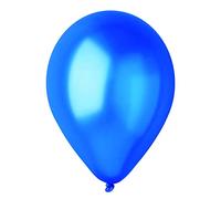 Busta 100 palloncini perlati in lattice naturale Premium Quality G120 (Ø 33cm / 13"), blu perlato