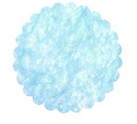 Busta 24 decorazioni tnt effetto tessuto Flower Poly Lab (Ø48cm), azzurro