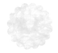 Busta 24 decorazioni tnt effetto tessuto Flower Poly Lab (Ø48cm), bianco