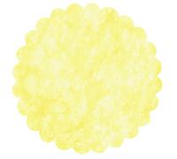 Busta 24 decorazioni tnt effetto tessuto Flower Poly Lab (Ø48cm), bianco avorio