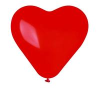Busta 25 palloncini cuore maxi in lattice naturale Premium Quality CR17 (44cm / 17"), rosso