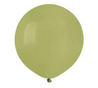 Busta 25 palloncini in lattice naturale Premium Quality G150 (Ø 48cm / 19"), verde oliva