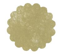 Busta 50 decorazioni tnt effetto tessuto Flower Poly Lab (Ø24cm), oro