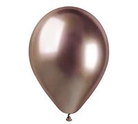 Busta 50 palloncini metallizzati in lattice naturale Premium Quality G120 (Ø 33cm / 13"), oro rosa metallizzato