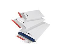 Busta a sacco - in cartone - chiusura autoadesiva - C4 - 235 x 310 x 30 mm - bia