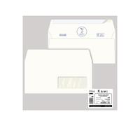 Busta a sacco Kami Strip - con finestra - 11 x 23 cm - 100 gr - carta riciclata