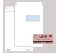 Busta a Sacco Pigna - con Finestra e Strip - 23x33 cm - 100 g - 0054393 (Bianco