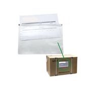 STARLINE - 3035 - Busta adesiva portadocumenti - senza stampa - 31 x 22 cm - PPL - trasparente - Starline - conf. 100 pezzi - STL8005 - Conf. da 1 Pz. - 3035