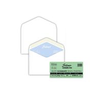 Busta Busta Silver FSC - senza finestra - gommata - 11,4 x 16,2 cm - 80 gr - bia